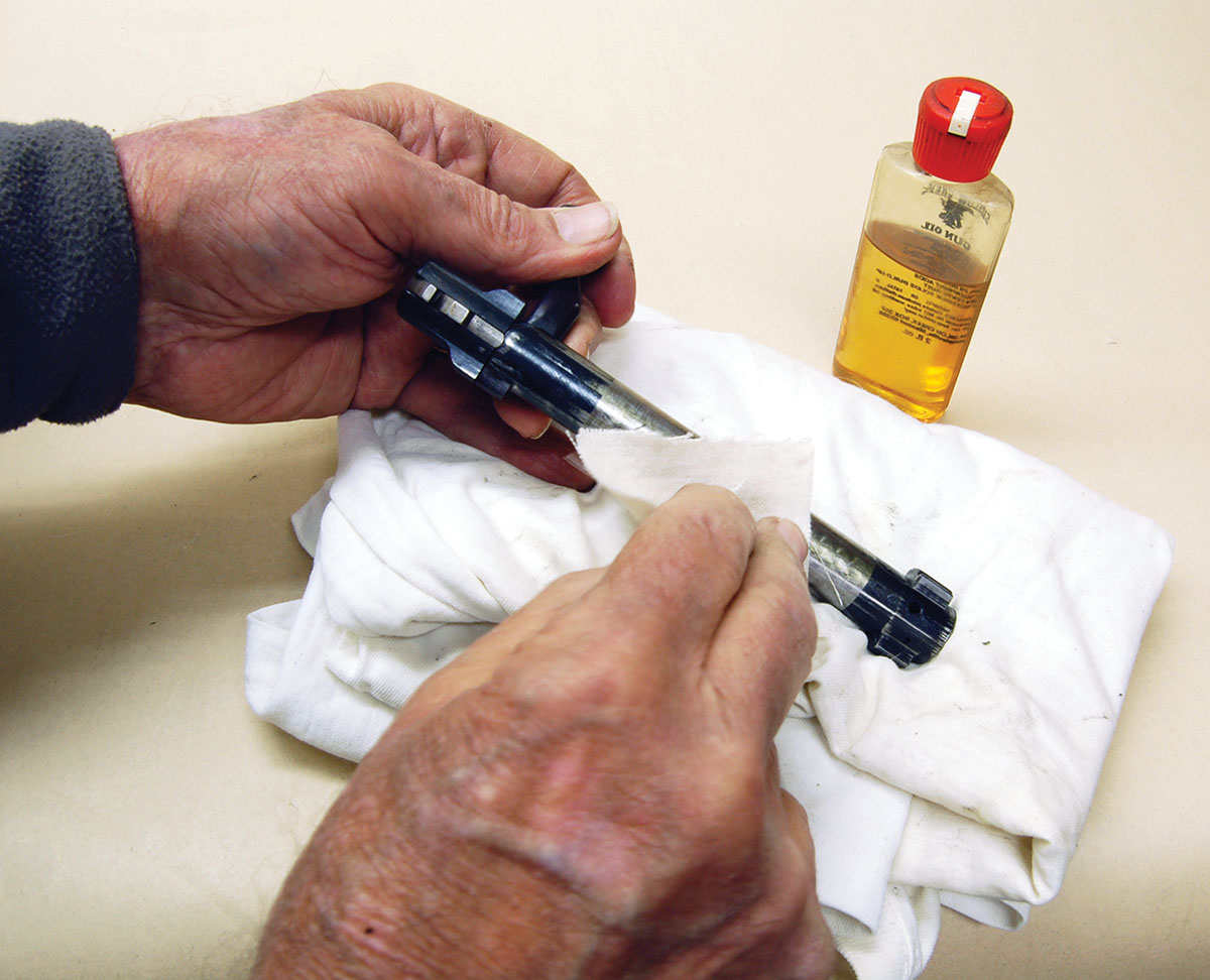 One job that gun oil can do is to very lightly lube bolt bodies.